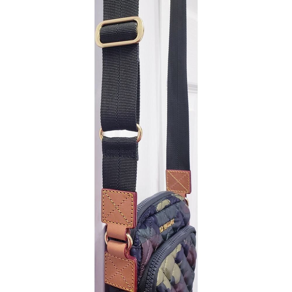 MZ WALLACE Metro Quilted Crossbody Bag Green Camo Camouflage Print - Picture 3 of 16
